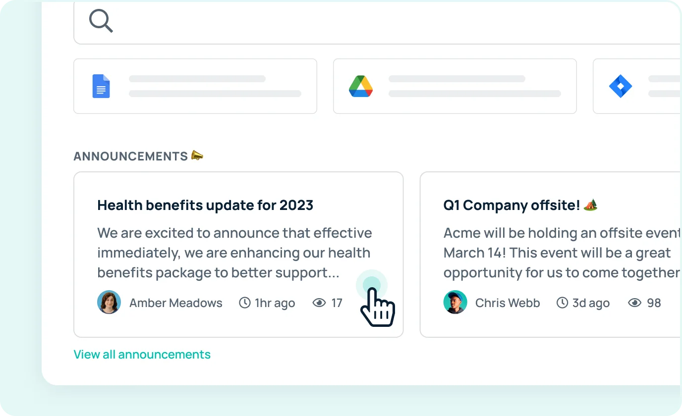 Get eyes on important announcements